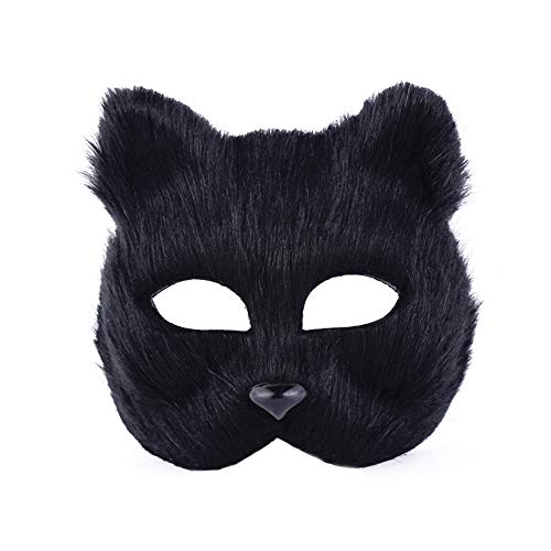 BonTime Fuchs Maske Tier Cosplay Halbes Gesicht Kopfbedeckungen KostüM Party Maskerade Cover