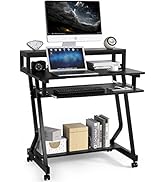 Amazon | パソコンデスク テレワーク用 幅80cm DEWEL pcデスク