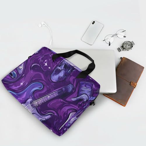 Funda para laptop portátil con correa morada 15.6 pulg miniatura 7