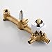 SUMERAIN Wall Mount Tub Faucets, Waterfall Tub Filler Spout with Hand Shower
