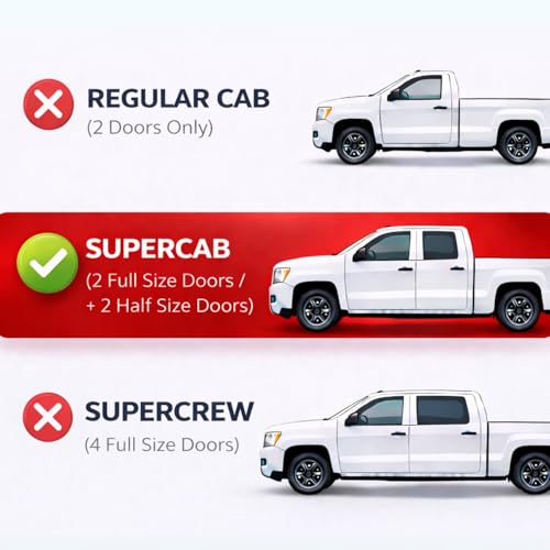 Image of KPY Rain Guards Fit for 1999-2016 Ford F250 F350 F450 F550 Super Duty SuperCab, Out-Channel Window Visors Vent Deflector 4PC, Truck Accessories for 99-16 F250 F350 F450 F550 Super Duty Extended Cab