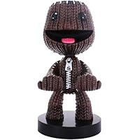 Exquisite Gaming: Sackboy: A Big Adventure - Sackboy - Original Mobile Phone & Gaming Controller Holder, Device Stand, Cable Guys, Sony Licensed Figure