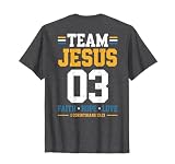 Men's Team Jesus Matching Family Christian Faith Hope Love T-Shirt