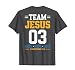 Men's Team Jesus Matching Family Christian Faith Hope Love T-Shirt