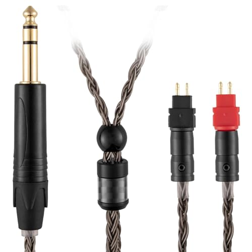 SYRNARN �����p 1/4�C���`�i6.35mm�j�P�[�u�� �[���n�C�U�[ HD660S�AHD600�AHD580�AHD650�AHD58X�AMassdrop HD6XX �Ή� �~���[�W�V�����E�I�[�f�B�I�t�@������ 16�c�ґg�����p�P�[�u (0.75m/2.5