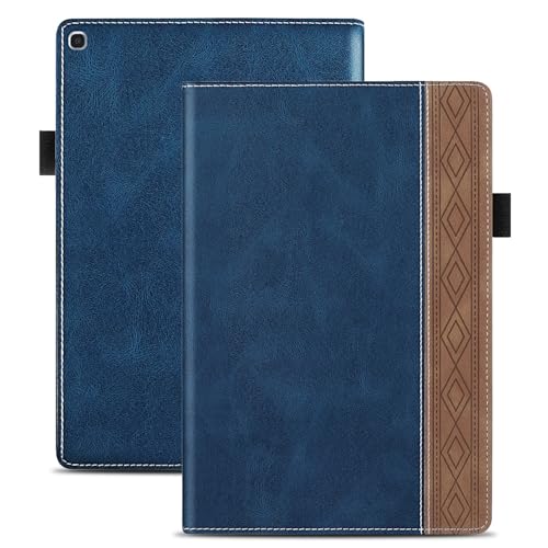 Étui Samsung Galaxy Tab A 10.1 2019 SM-T510 T515 en cuir bleu