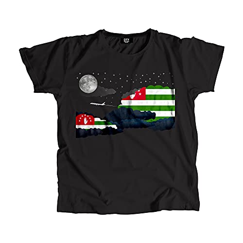 T-shirt Abkhazia Night Clouds haut de gamme avec finitions soignées en coton