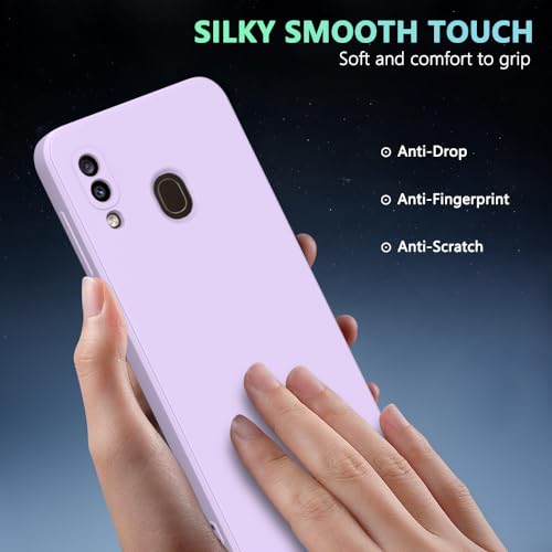 Image of for Samsung Galaxy A20 Case Purple, A30 Case Scratch Resistant with Soft Touch, Slim Thin Phone Cover for Samsung Galaxy A20 A30