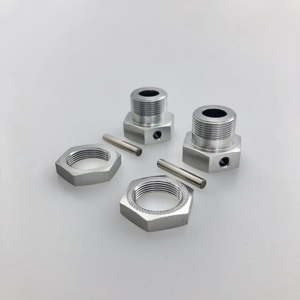 Partcore 310014 Set 4 Dadi Ruota Autobloccanti Blu, 17 Mm 6-Kant, Per Modellismo 1:8