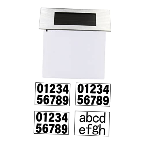 BUTIFULSIC Led Lighting Tool Solar House Number Sign Outdoor Address Number Lamp Solar-powered