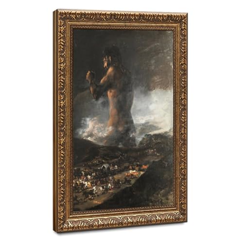 Impression sur toile Le Colosse Francisco Goya cadre 50x75 cm