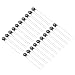 PATIKIL NTC Thermistors Resistors, 20Pcs 10 Ohm NTC 10 D-5 High Sensitivity Current Limiter Temperature Sensor for Measuring Temperature Black