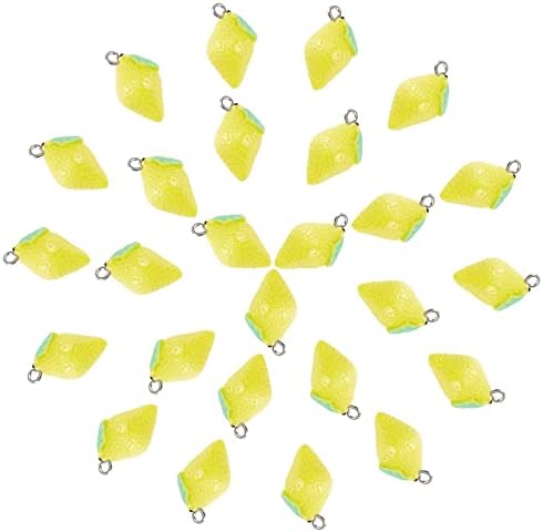 NBEADS 100 Pcs Four Leaf Charms Pendents, St. Patrick's Day Enamel Shamrock Charms Lucky Clover Resin Pendants for DIY Crafting Jewelry Making