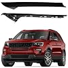 Left Front Windshield A-Pillar Molding Trim Panel Compatible with Ford Explorer 2011-2019 4-Door Replaces BB5Z7803145AA BB5Z7803137AB BB5Z7803145BA Inner & Outer HTRACING Gloss Black FLH