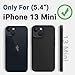AOTESIER Magnetic for iPhone 13 Mini Case, [Compatible with MagSafe][Military Shockproof Protection] Silicone Case with Soft Microfiber Lining, Camera & Screen Protection 5.4 inch, Black