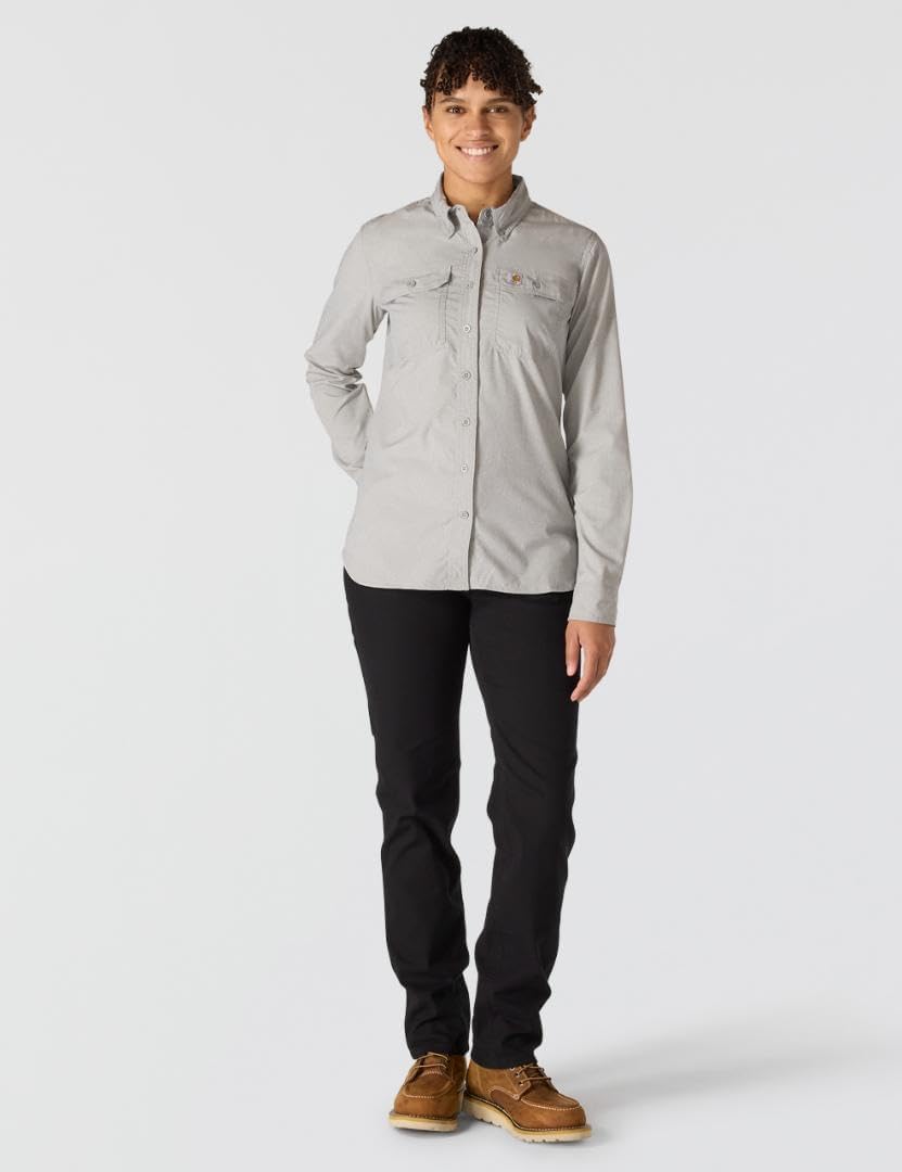 Carhartt Women's Force Relaxed Fit Lightweight Long- Sleeve Shirt