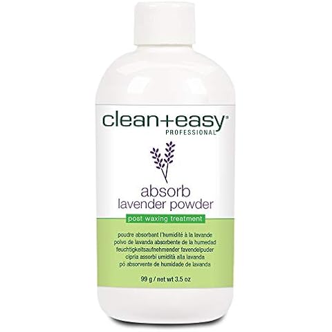 Clean + Easy Absorb Lavender Powder Pre Waxing Treatment | Moisture Absorbent Powder for Hair Removal, 3.5 oz Cover