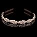 Produktbild Deniferymakeup Brautkrone Strass Tiara Silber Gold und Rotgold Stirnband Krone Tiara Haarschmuck für Frauen
