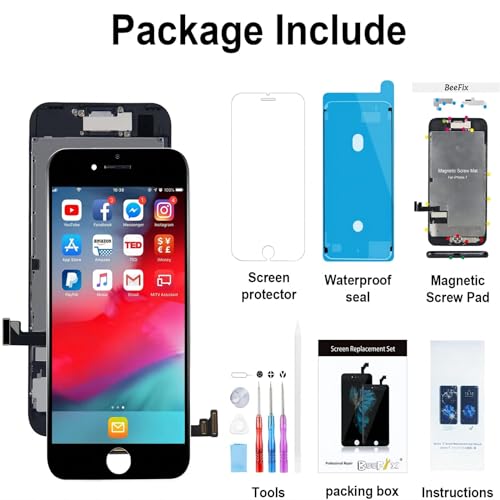 Beefix 7BIPS For Iphone 7 Screen Replacement Kit: 4.7Inch Lcd Display And 3D Touch Digitizer Full Assembly thumb #5