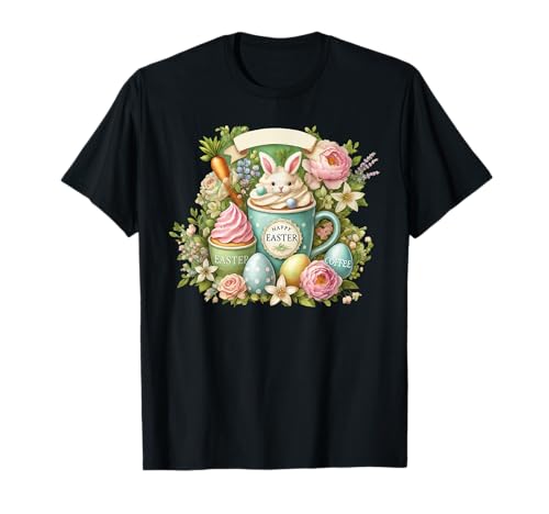 Taza de café de Pascua Conejo de Pascua Happy Easter Camiseta