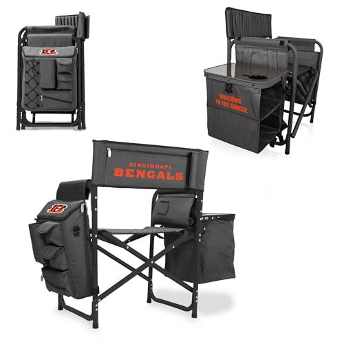 Image of Picnic TIME NFL Unisex-Adult NFL Fusion Camping Chair with Side Table and Soft Cooler, Beach Chair for Adults, Lawn Chair
