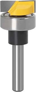 Yakamoz 1/4 Inch Shank Template Router Bit Bearing Flush Trim Hinge Mortising Plunge Router Cutter Woodworking Milling Tool