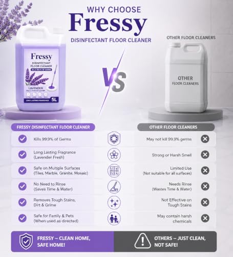 Image of Disinfectant Floor & Surface Cleaner, Lavender Bloom, 5 Litre