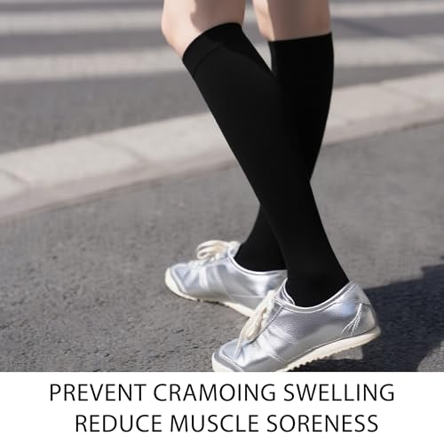 Compression Socks for Women & Men Knee High Support Socks for Nurses Running Athletic Travel4
