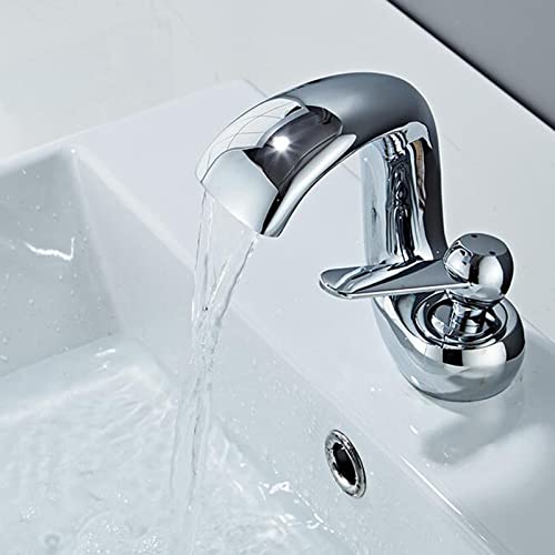 Grifos de cuenca cascada para eliminar salpicaduras en el lavabo dorado 2