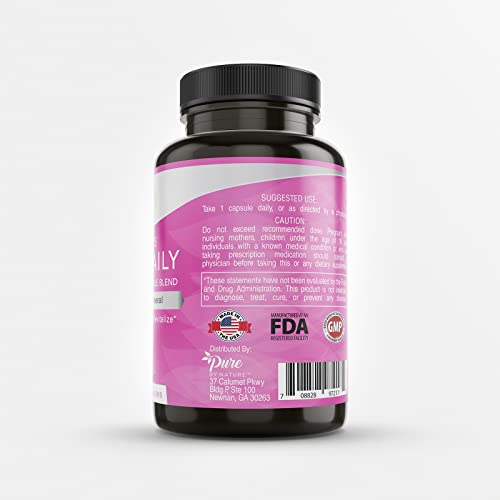 Pure By Nature One-Daily Multivitamin For Women, Immune Support Supplement With Non-Gmo Ingredient, Vitamin & Minerals For Energy, 60 Veggie Capsules #TOP2