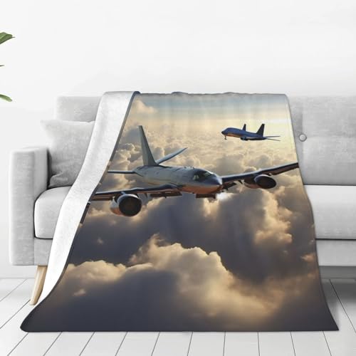 Couverture polaire avion pour canapé et soirées cocooning confort