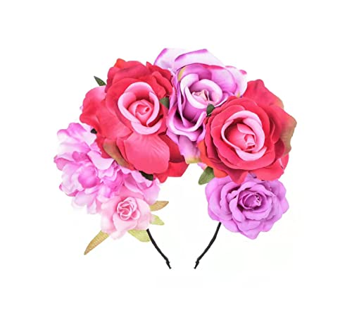 Merroyal Fascia per fascia per feste con fiori di