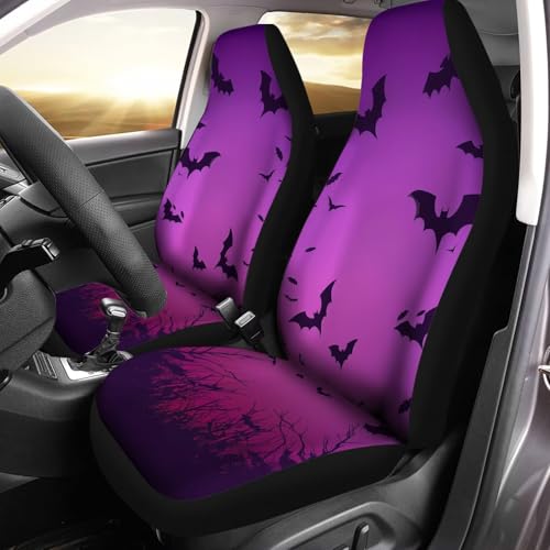 Couvre-siège auto chauve-souris violette pour voyager confortablement en camping-car