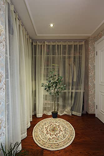Aveyas 4Ft Tall Artificial Eucalyptus Tree In Cemented Plastic Pot, Fake Silver Dollar Leaves Plants Faux Silk Tree For Indoor Outdoor House Living Room Home Modern Wedding Decor Gift (4 Feet) #TOP7