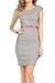 Auliné Collection Women's Color Office Workwear Sleeveless Sheath Dress