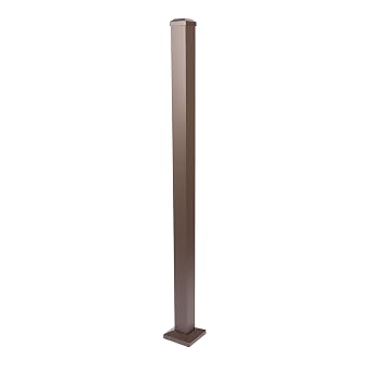 Deckorators 2-1/2 in. x 2-1/2 in. x 39 in. Weathered Brown Stair Post Kit
