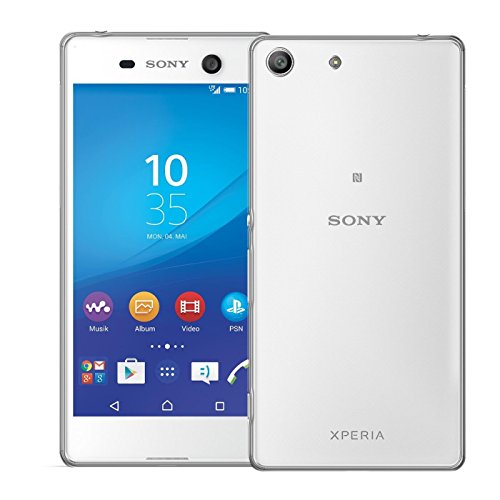 Verco Handyhülle für Sony M5 Hülle, Handy Cover für Sony Xperia M5 Hülle Transparent Dünn Klar Silikon, durchsichtig