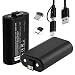 Xbox one Battery Pack Rechargeable - 2 sets 1200mAh Lithium ion play and charge kit for Xbox one/Xbox Ones/Xbox X Wireless Controller Allow You Check The Battery Status by ipremium