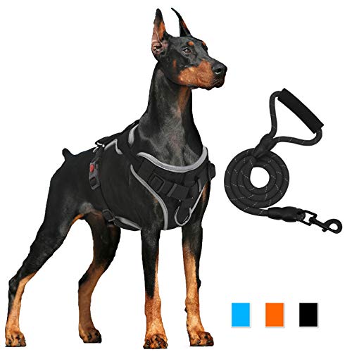 Arreio para cães Supet sem puxar, 【Versão mais recente】 Colete sem asfixia para cães com alça de fác