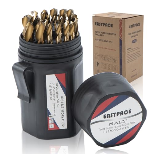 EASTPACE 29Pcs M35 Cobalt Drill Bit Set
