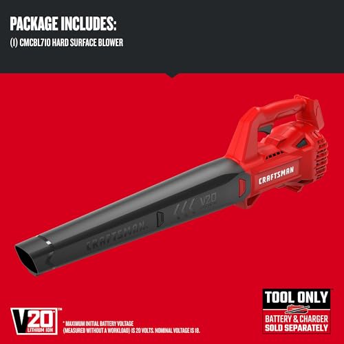 CRAFTSMAN V20 Cordless Leaf Blower, Hard Surface Blower, Bare Tool Only (CMCBL710B) by CRAFTSMAN - Image 3