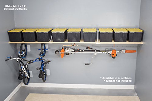 DIY RhinoMini Universal Shelf Kits for Garages & Other Applications (12' Length; 20" Width) - Thumbnail 2