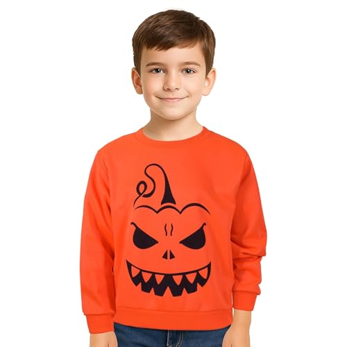 Pull Halloween enfants à manches longues pour la chasse aux bonbons
