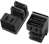 【Utilisation】: L'installation angulée à 90 degrés résout efficacement le problème d'espace de direction limité et économise de l'espace dans le châssis, Elle est particulièrement efficace pour résoudre les problèmes de hauteur insuffisante qui empêchent l'insertion des câbles SATA standards, offrant ainsi une plus grande flexibilité d'installation.