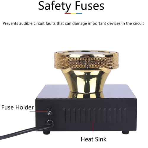 LIULIQ Elektrische Siphon-Kaffeemaschine, Vakuum-Kaffeemaschine Mit Halogenlampe Und Mesh-Heizfläche, 5-Positionen-Drehschalter-Design, Thermostatische Steuerung Für Haus, Coffee Shops, Büros