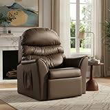 Poltrona Hospitalar Reclinável do Papai com Encosto para Descanso Corano Marrom Sala Quarto Top Sofas