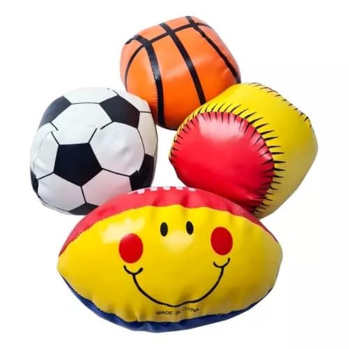 Kit de Mini Bolas Esportivas para Crianças (4 Pacotes)