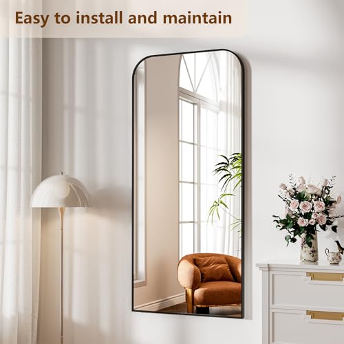Image of Koonmi Full Length Mirror, 65 inchx24 inch Mirror Full Length with Stand