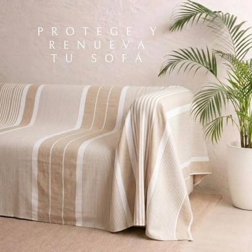 Miniatura 2 de Momomus Ligero Cubrecama Para Verano - Colcha De Verano Fina, Fresca Y Suave - Ideal Como Tela Cubre Sofá O Plaid Multiusos Para Cama Y Sofá - Beig, 230 X 260 Cm