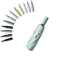 Travel Folding Umbrella Coating Layer Fabric Blocking/Portable Golf/Car Compact Umbrella/Lightweight Small Backpack/Rain Sun Automatic Open/Close Anti UPF 50 UV Protection 99.9% /Men Women Kids